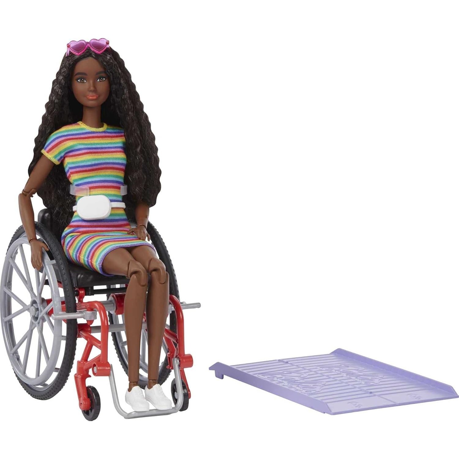 Mattel Toy Barbie - Originele Mattel Barbie Fashionistas-pop met rolstoelhelling