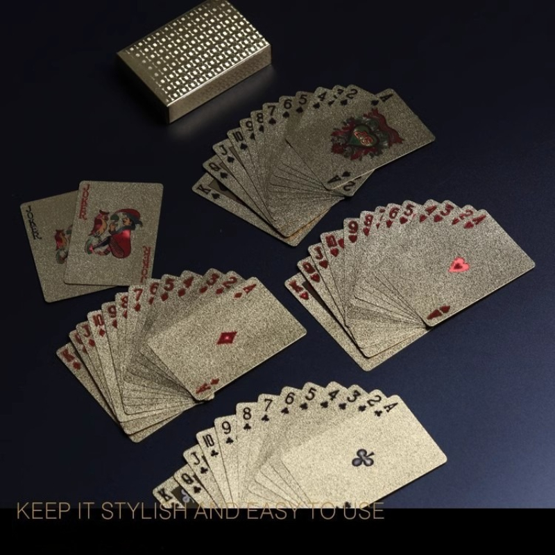 Board Game Uno - Goud en zilver professionele pokerkaarten PVC