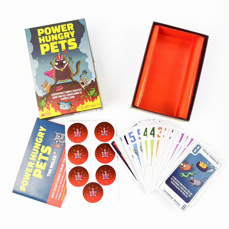 Board Game Quiz - Power Hungry Pets Kaartspel Bordspel Familiefeest