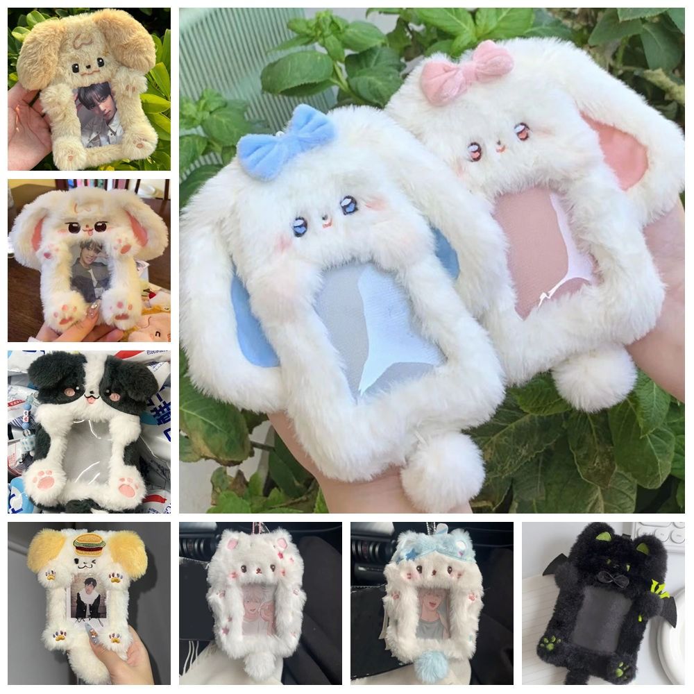 Card Sleeves Protector - Cartoon Multifunctional Photocard Case Rabbit/Dog/Cat Card