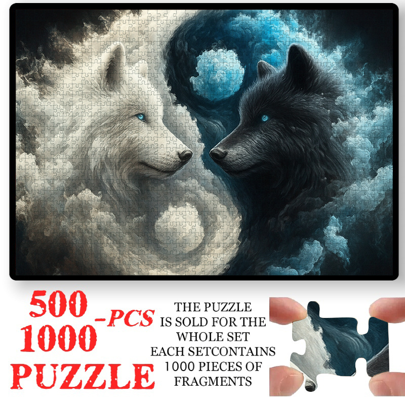 Jigsaw Puzzle Adult - 500/1000 stuks Tai Chi Yin-Yang &