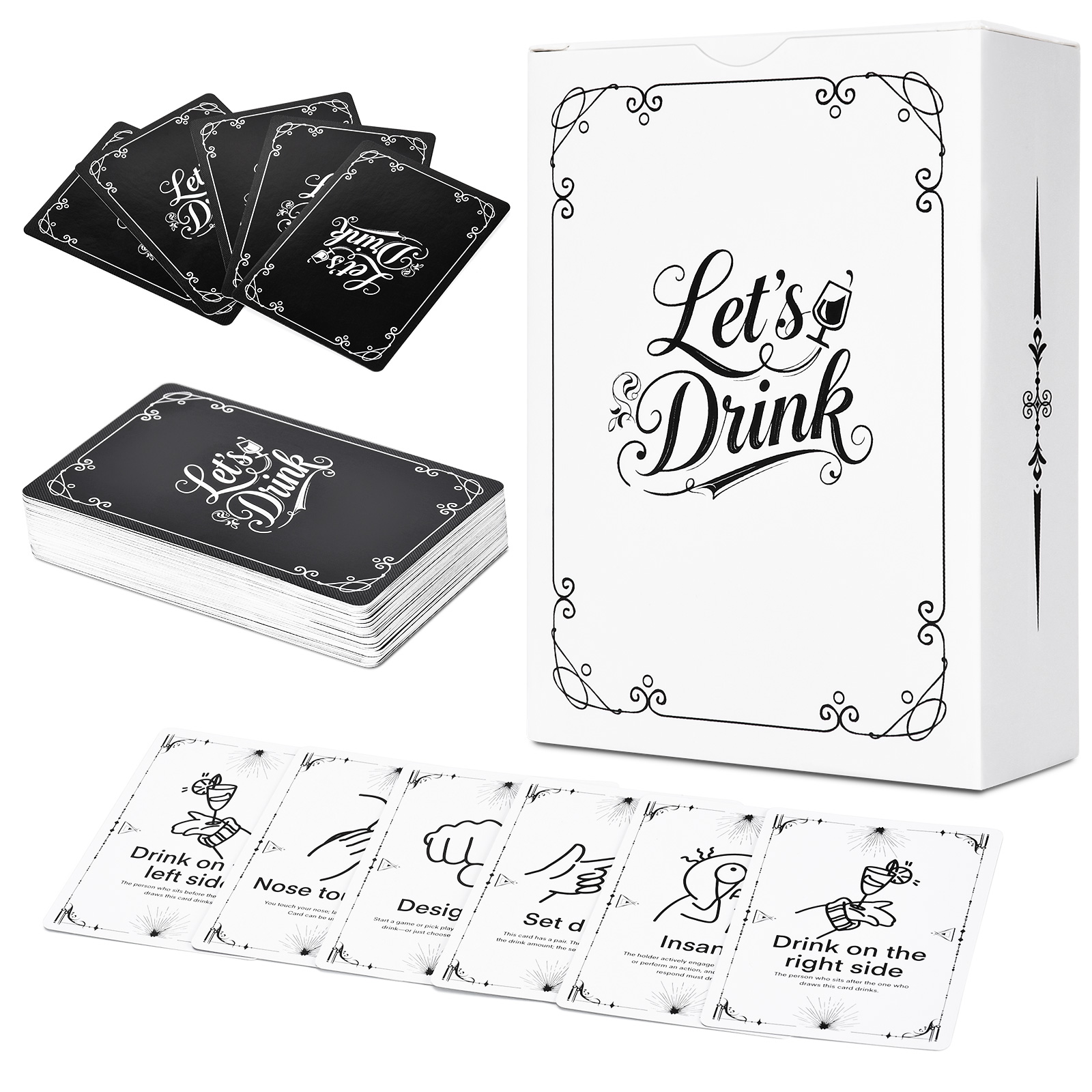 Board Game Quiz - Drinkspelkaarten voor volwassenen – 52 hilarische