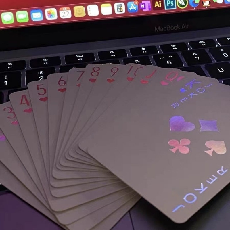 Board Game Uno - Laserkleuren pokerkaarten Koperen kartonnen dek voor