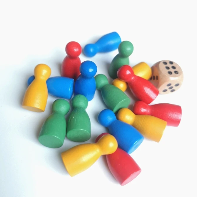 100 stuks kleurrijke houten sc - Board Game Quiz recensie en prijs