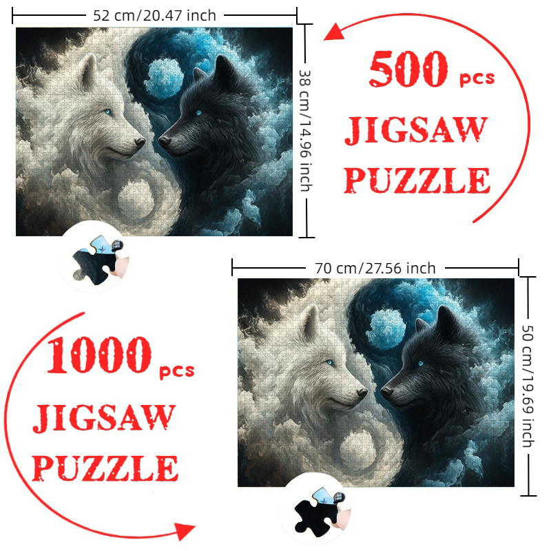 500/1000 stuks Tai Chi Yin-Yan - Jigsaw Puzzle Adult recensie en prijs