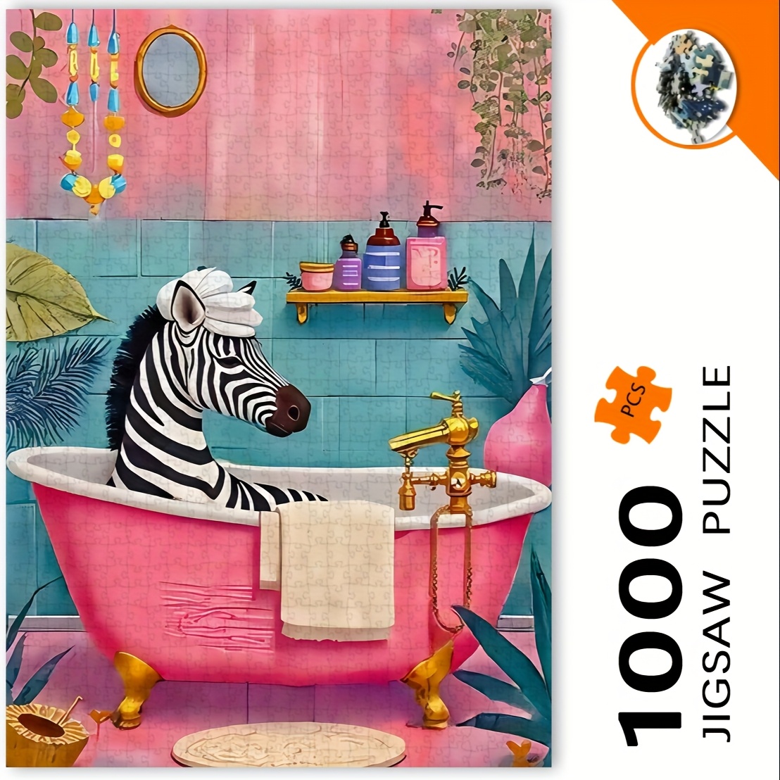 1000 stuks Zebra in Bubble Bat - Jigsaw Puzzle Adult recensie en prijs