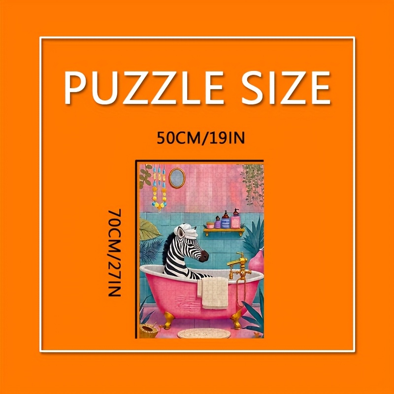 1000 stuks Zebra in Bubble Bat - Jigsaw Puzzle Adult recensie en prijs